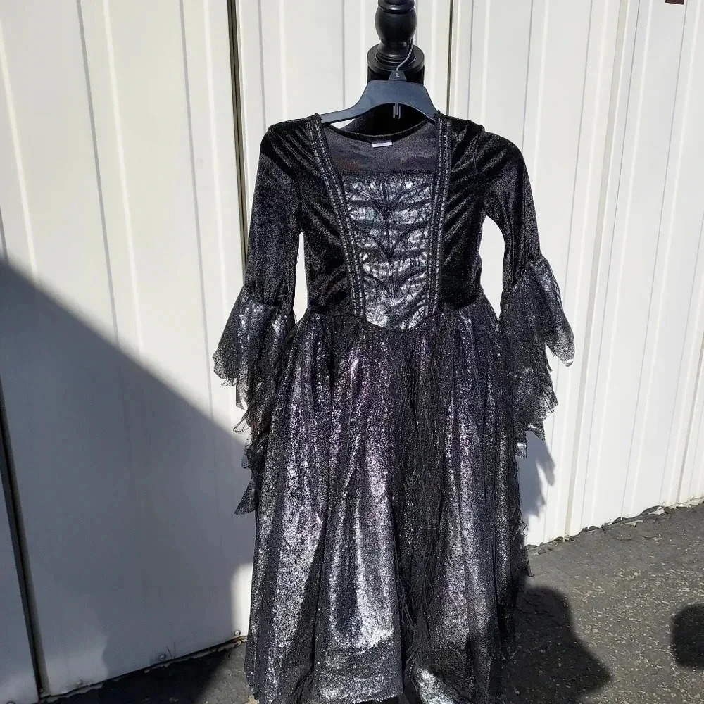 Spirit Costume Girls Dress Black and Silver Size Small - Picture 4 of 8